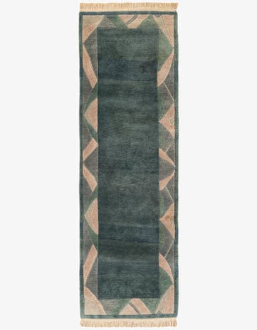 2' 6 x 8' Hand Knotted Tibet Wool Runner Rug