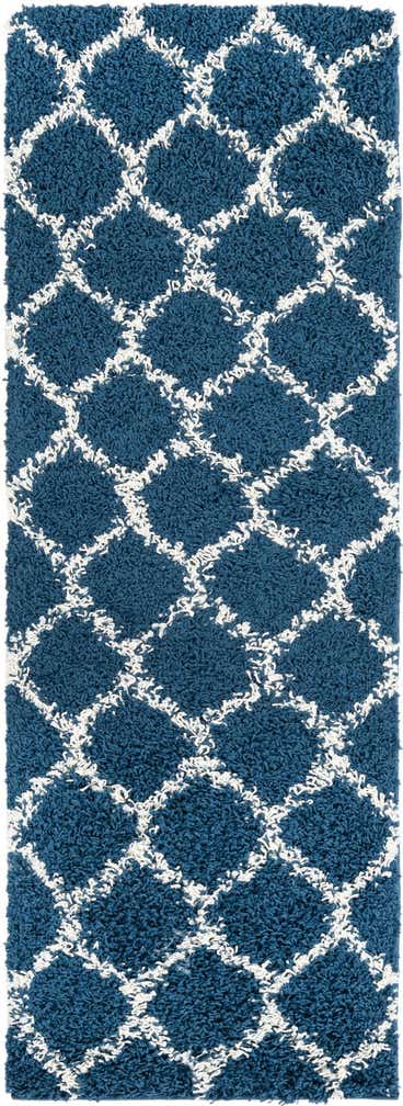 60cm x 185cm Trellis Shag Läufer Teppich