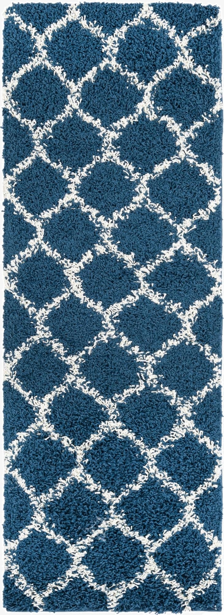 2' x 6' Trellis Shag Runner Rug