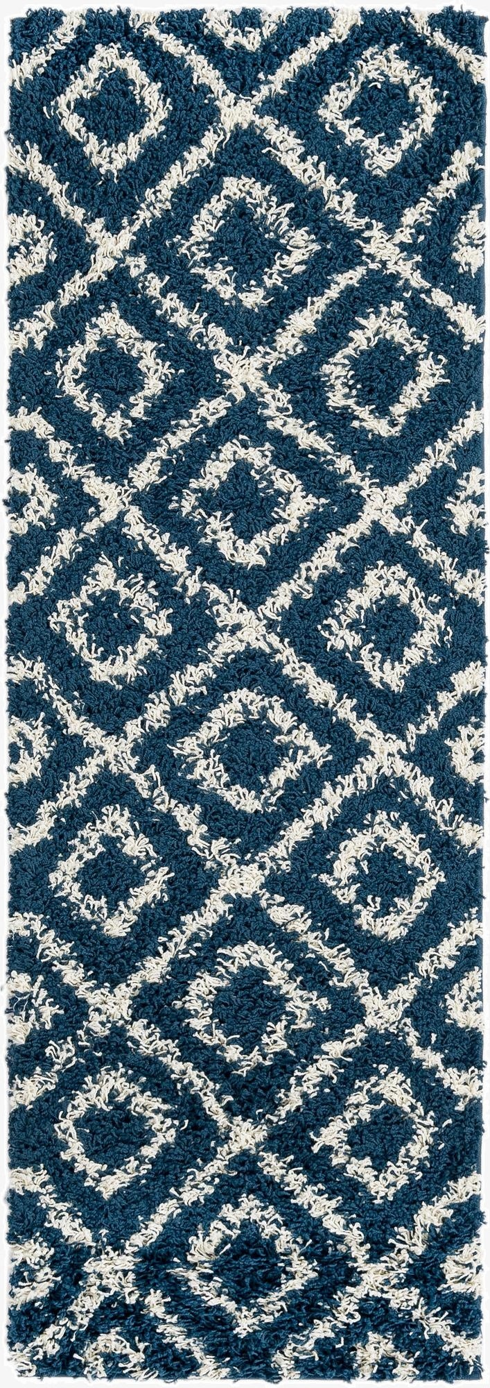 2' x 6' Trellis Shag Runner Rug