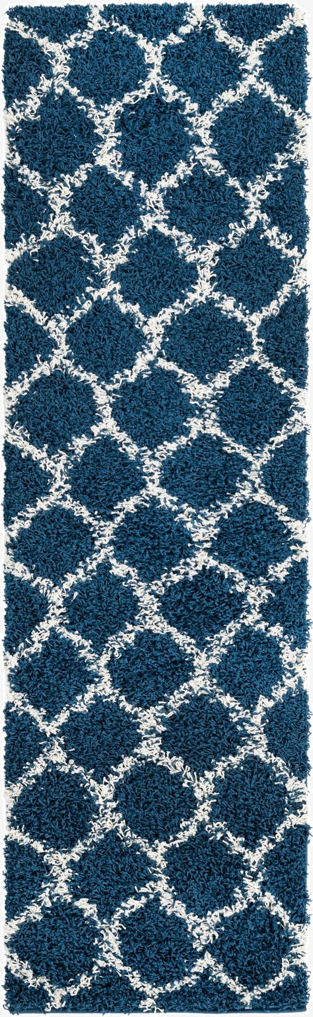 2' x 7' Trellis Shag Runner Rug