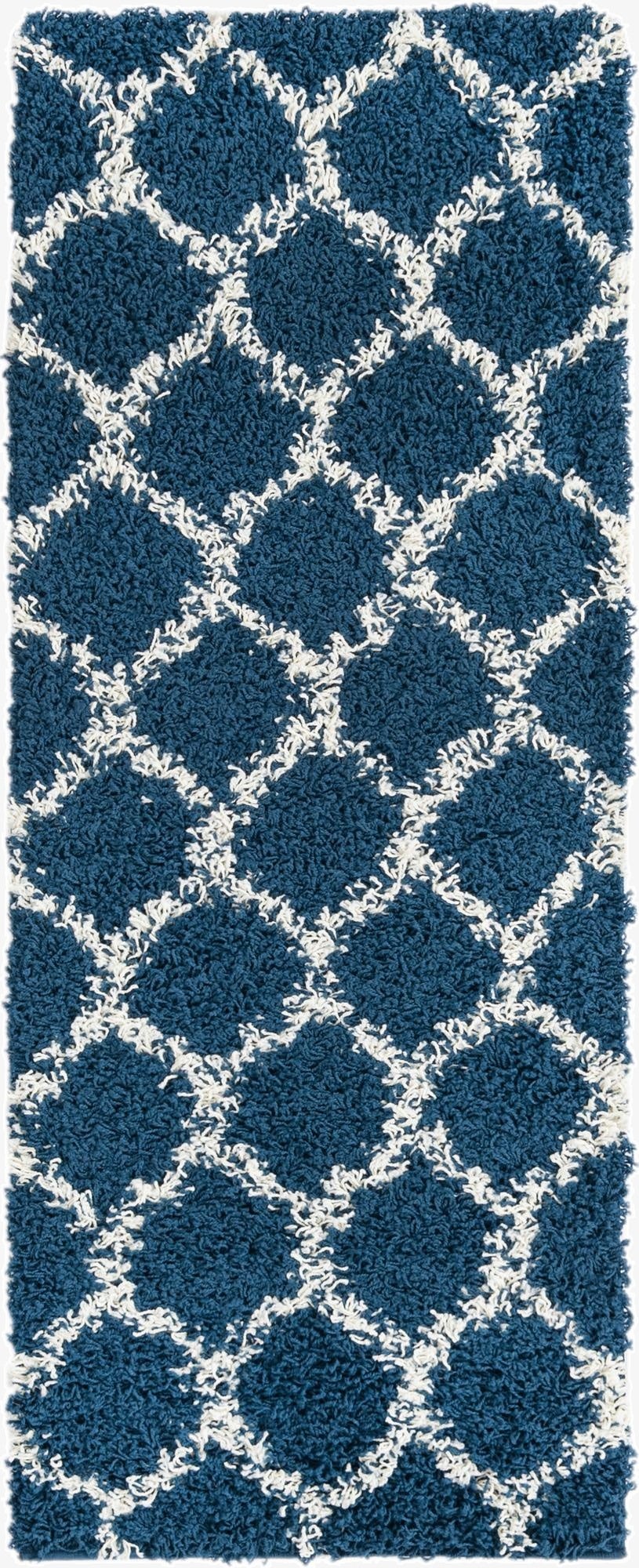 2' x 5' Trellis Shag Runner Rug