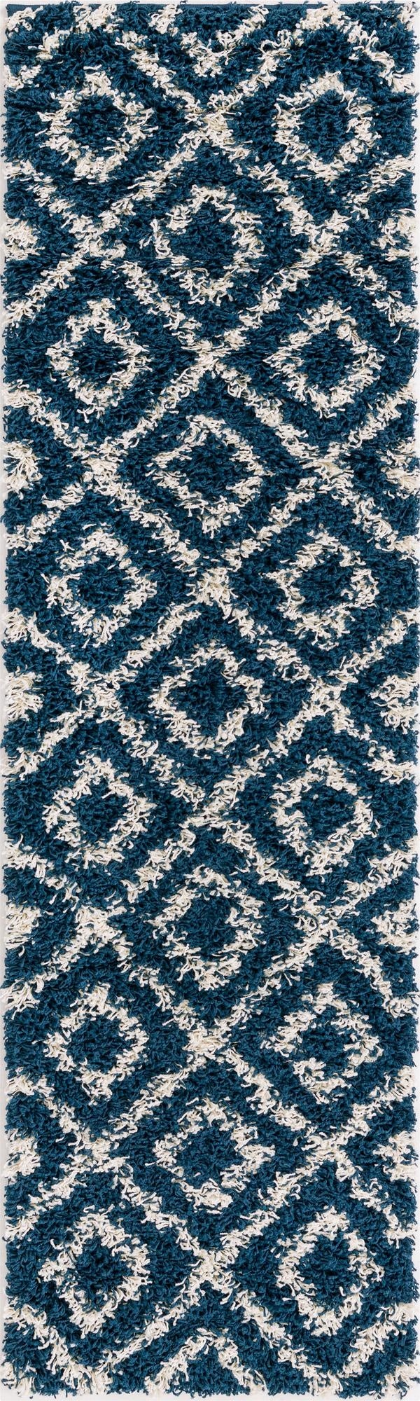 2' x 7' Trellis Shag Runner Rug