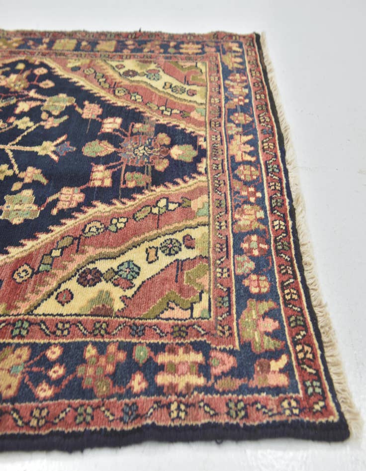Detail image of 3' 7 x 9' 9  Hand Knotted Tuiserkan Persian Wool Runner Rug