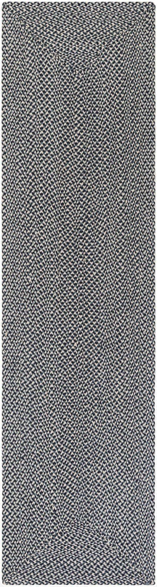 2' 7 x 10'  Hand Tweed Braided Jute Runner Rug