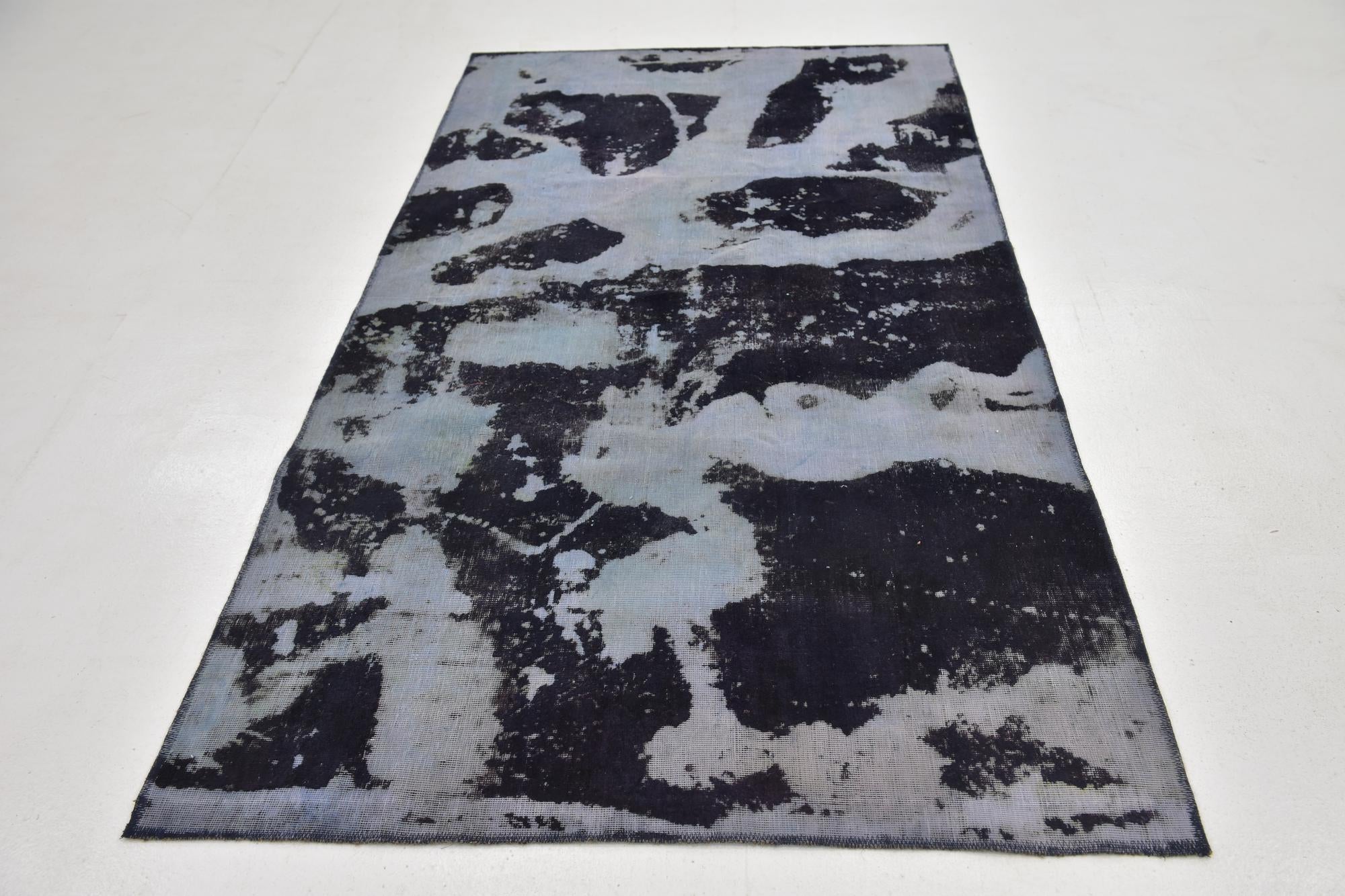 4' 5 x 8' Hand Knotted Ultra Vintage Persian Wool Runner Rug