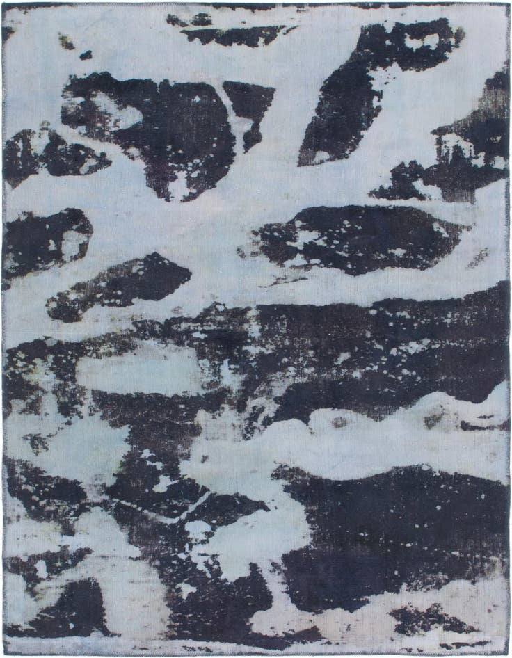 Detail image of 4' 5 x 8' Hand Knotted Ultra Vintage Persian Wool Runner Rug
