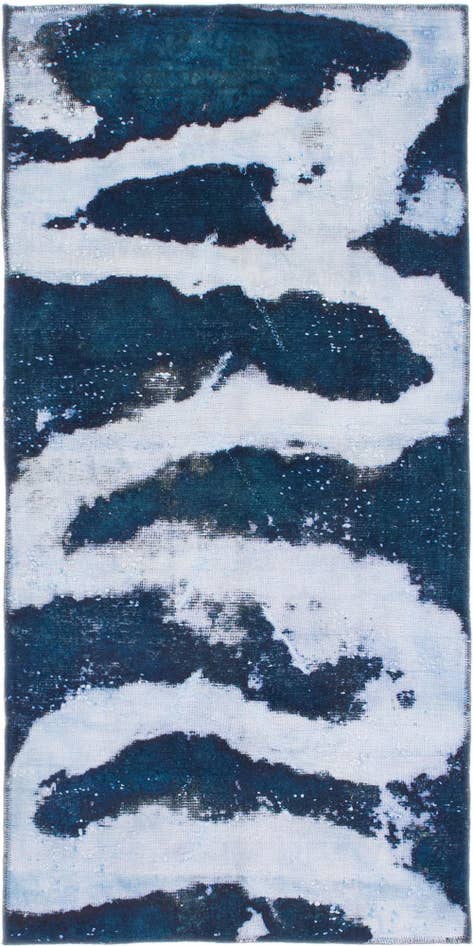 Detail image of 3' x 6' Hand Knotted Ultra Vintage Persian Wool Runner Rug