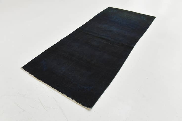 Detail image of 110cm x 260cm anudado a mano Ultra Vintage Alfombra Persa Lana Pasillera