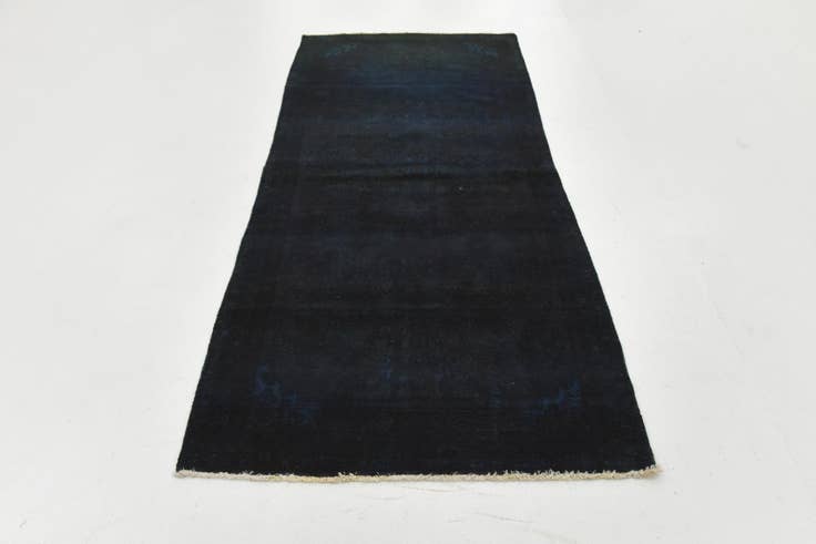 Detail image of 110cm x 260cm anudado a mano Ultra Vintage Alfombra Persa Lana Pasillera