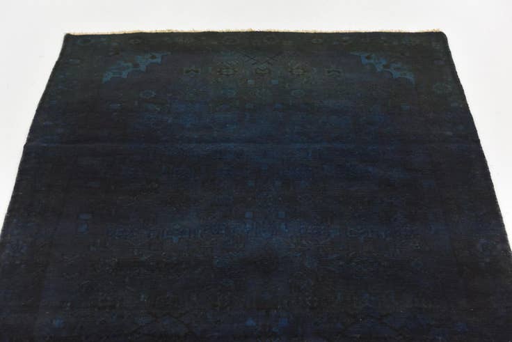 Detail image of 110cm x 260cm anudado a mano Ultra Vintage Alfombra Persa Lana Pasillera