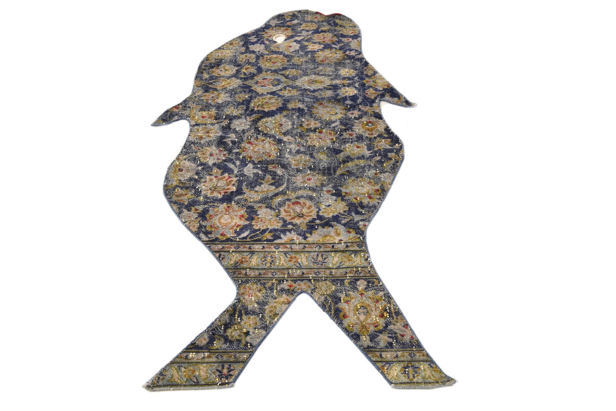 3' 2 x 7' 5 Hand Knotted Ultra Vintage Persian Wool Runner Rug