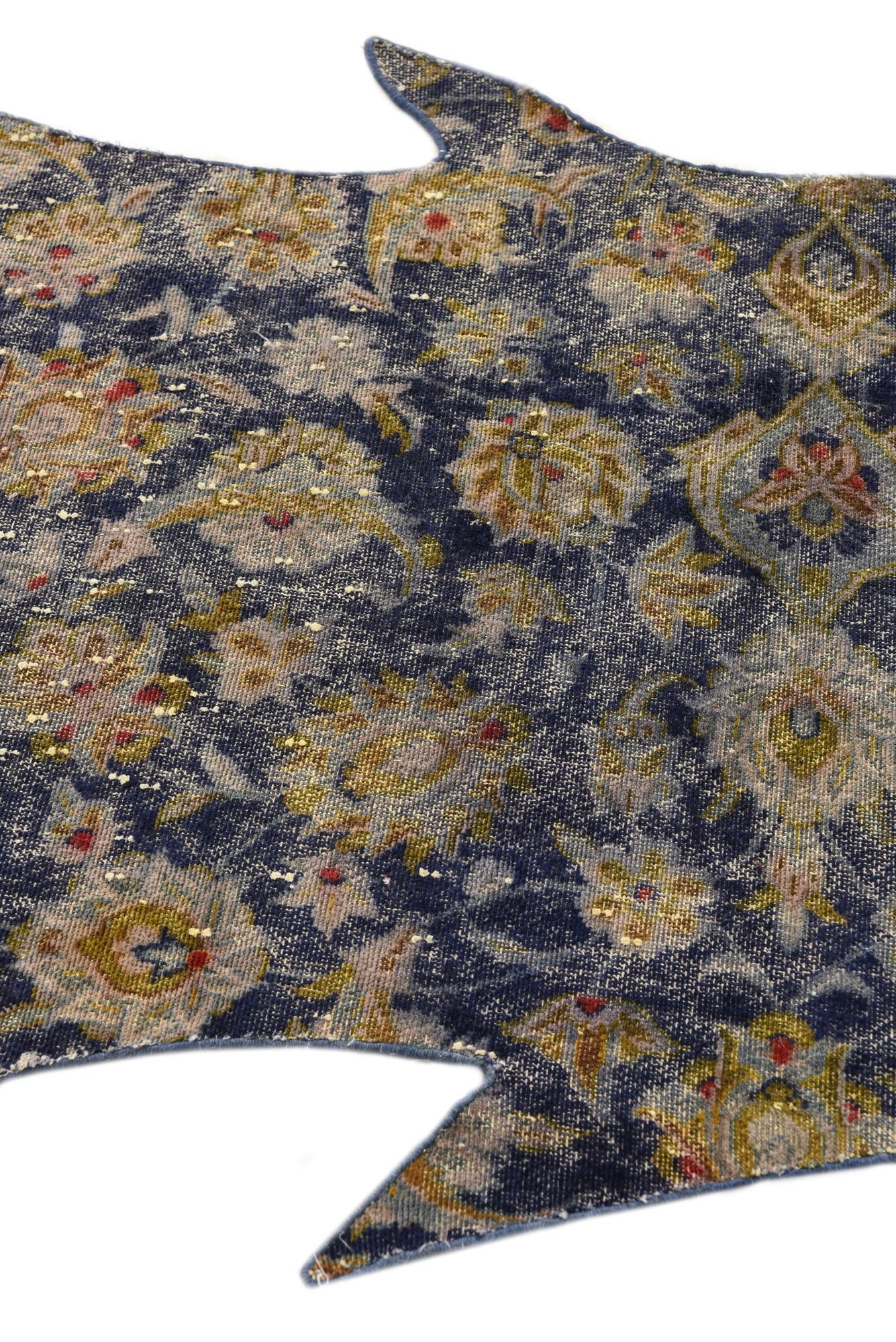 3' 2 x 7' 5 Hand Knotted Ultra Vintage Persian Wool Runner Rug