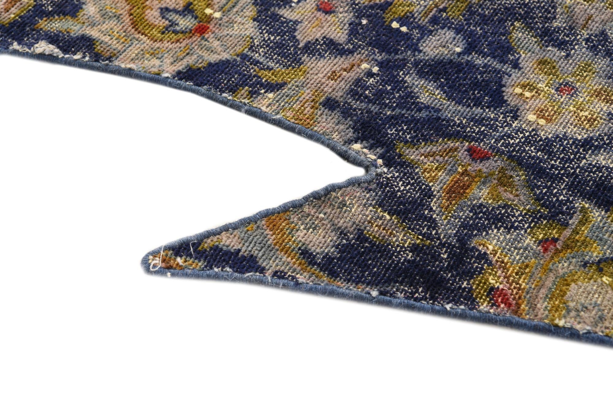3' 2 x 7' 5 Hand Knotted Ultra Vintage Persian Wool Runner Rug