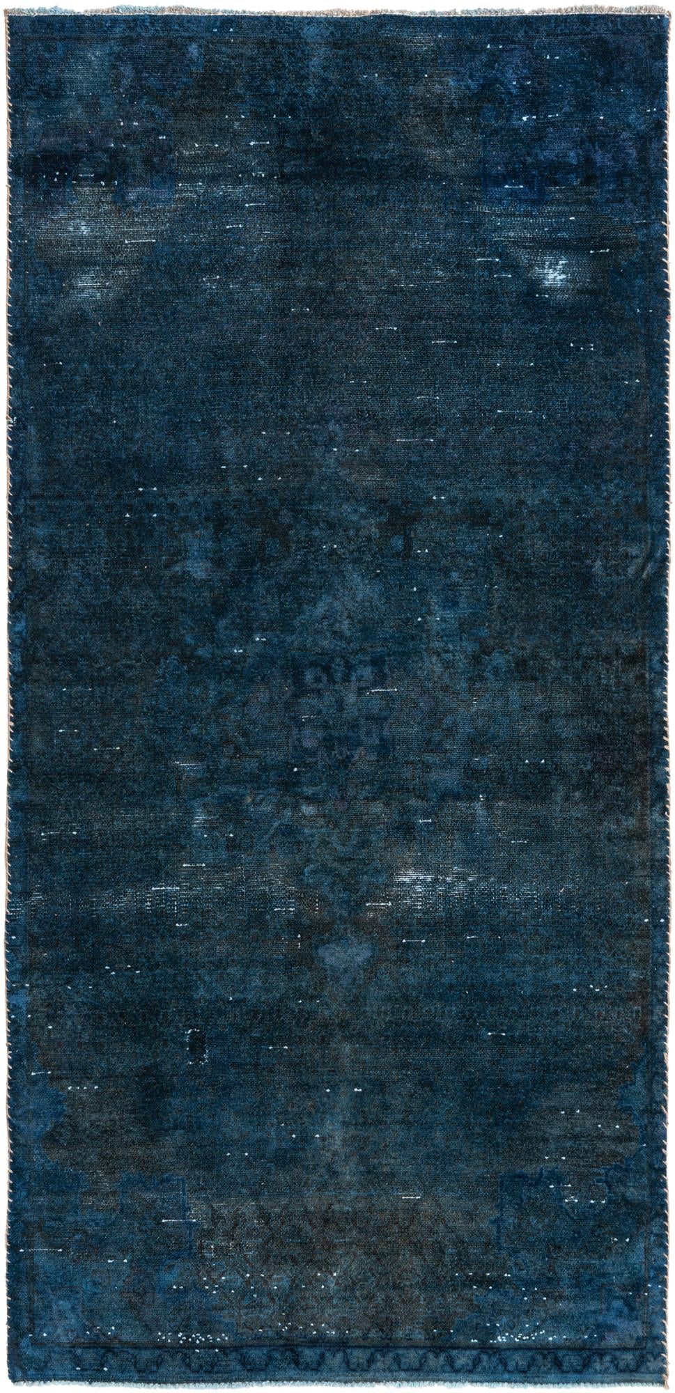 4' 1 x 8' 3 Hand Knotted Ultra Vintage Persian Wool Runner Rug