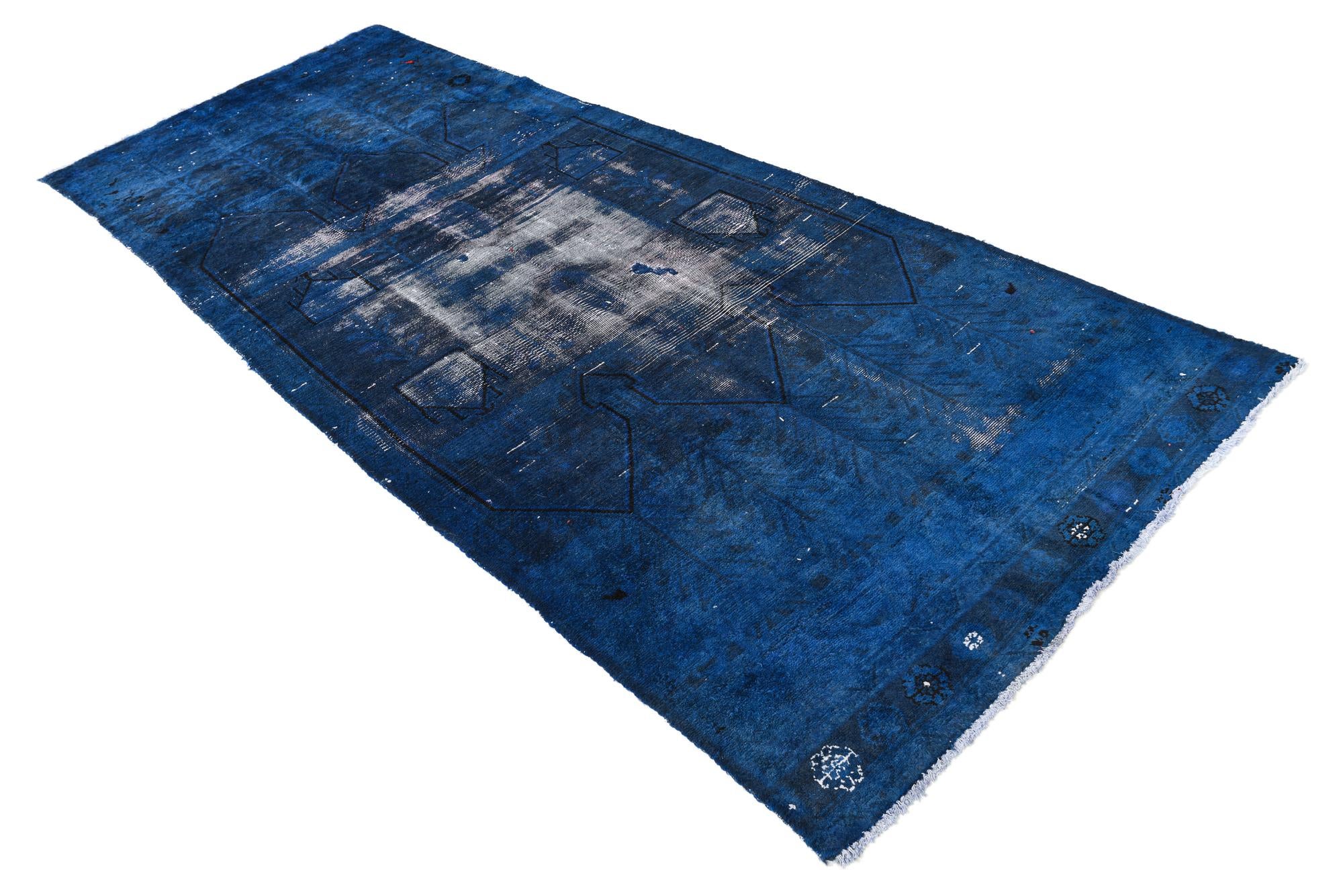 4' x 9' 10 Hand Knotted Ultra Vintage Persian Wool Runner Rug