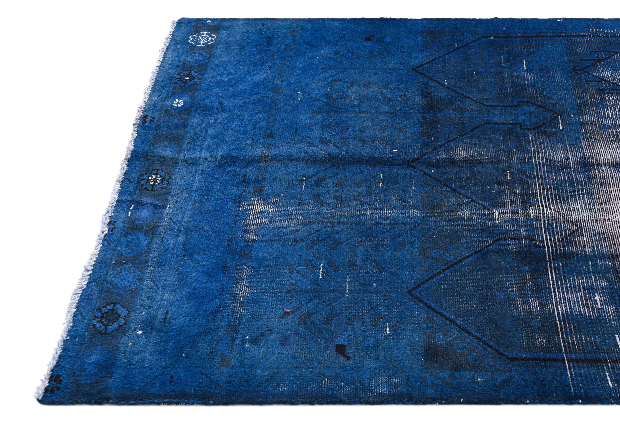 4' x 9' 10 Hand Knotted Ultra Vintage Persian Wool Runner Rug