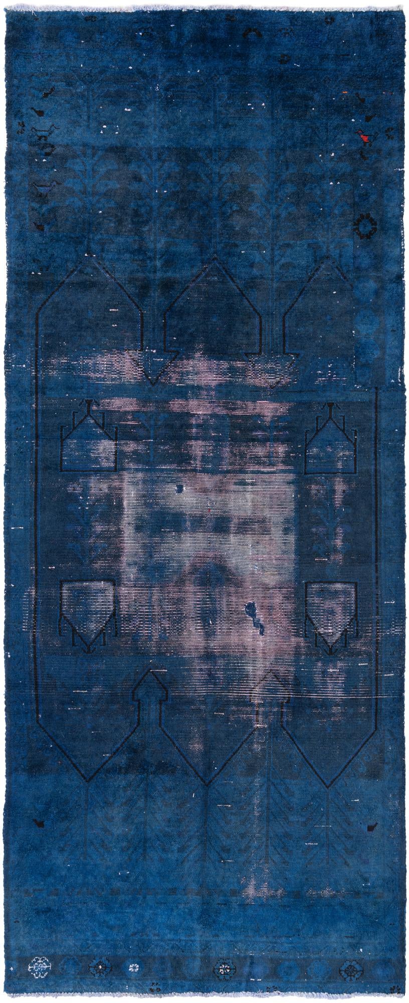 4' x 9' 10 Hand Knotted Ultra Vintage Persian Wool Runner Rug