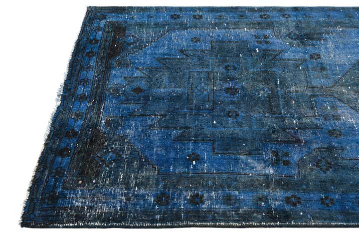 4' 3 x 10' 2 Hand Knotted Ultra Vintage Persian Wool Runner Rug