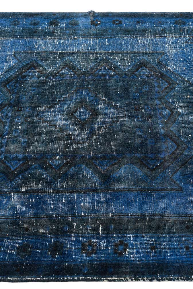 4' 3 x 10' 2 Hand Knotted Ultra Vintage Persian Wool Runner Rug