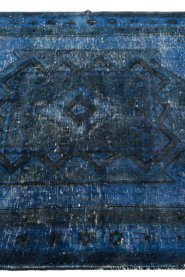 Detail image of 4' 3 x 10' 2 Hand Knotted Ultra Vintage Persian Wool Runner Rug