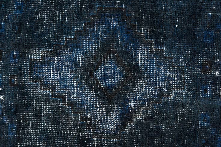 Detail image of 4' 3 x 10' 2 Hand Knotted Ultra Vintage Persian Wool Runner Rug