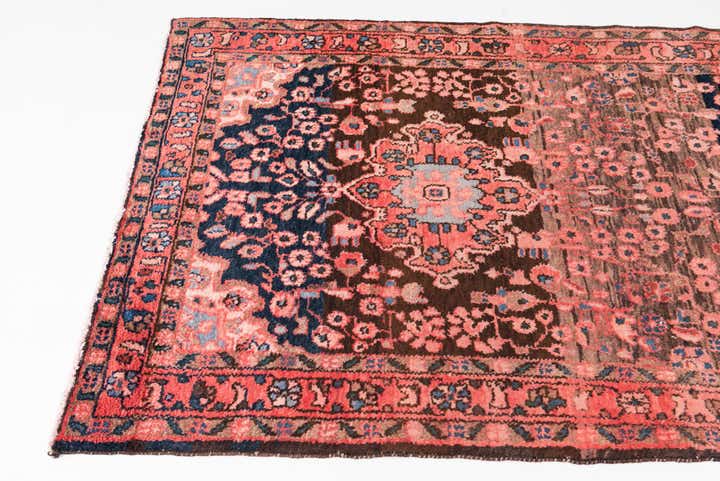 4' 1 x 9' 3 Hand Knotted Ultra Vintage Persian Wool Runner Rug