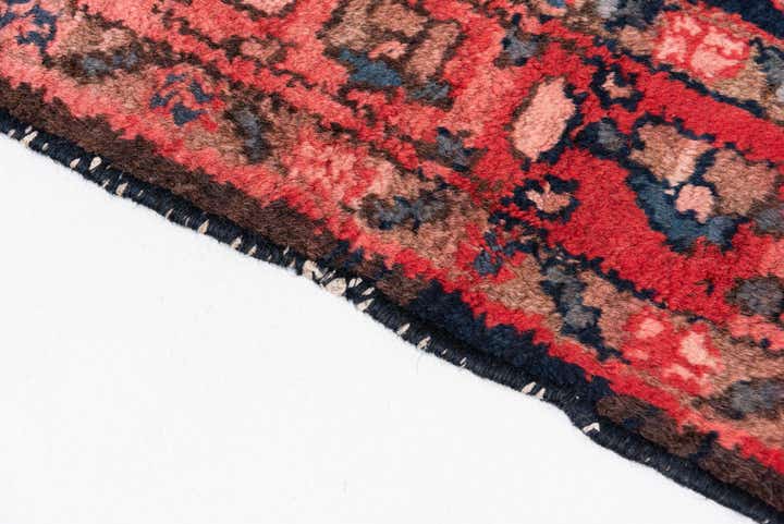 4' 1 x 9' 3 Hand Knotted Ultra Vintage Persian Wool Runner Rug