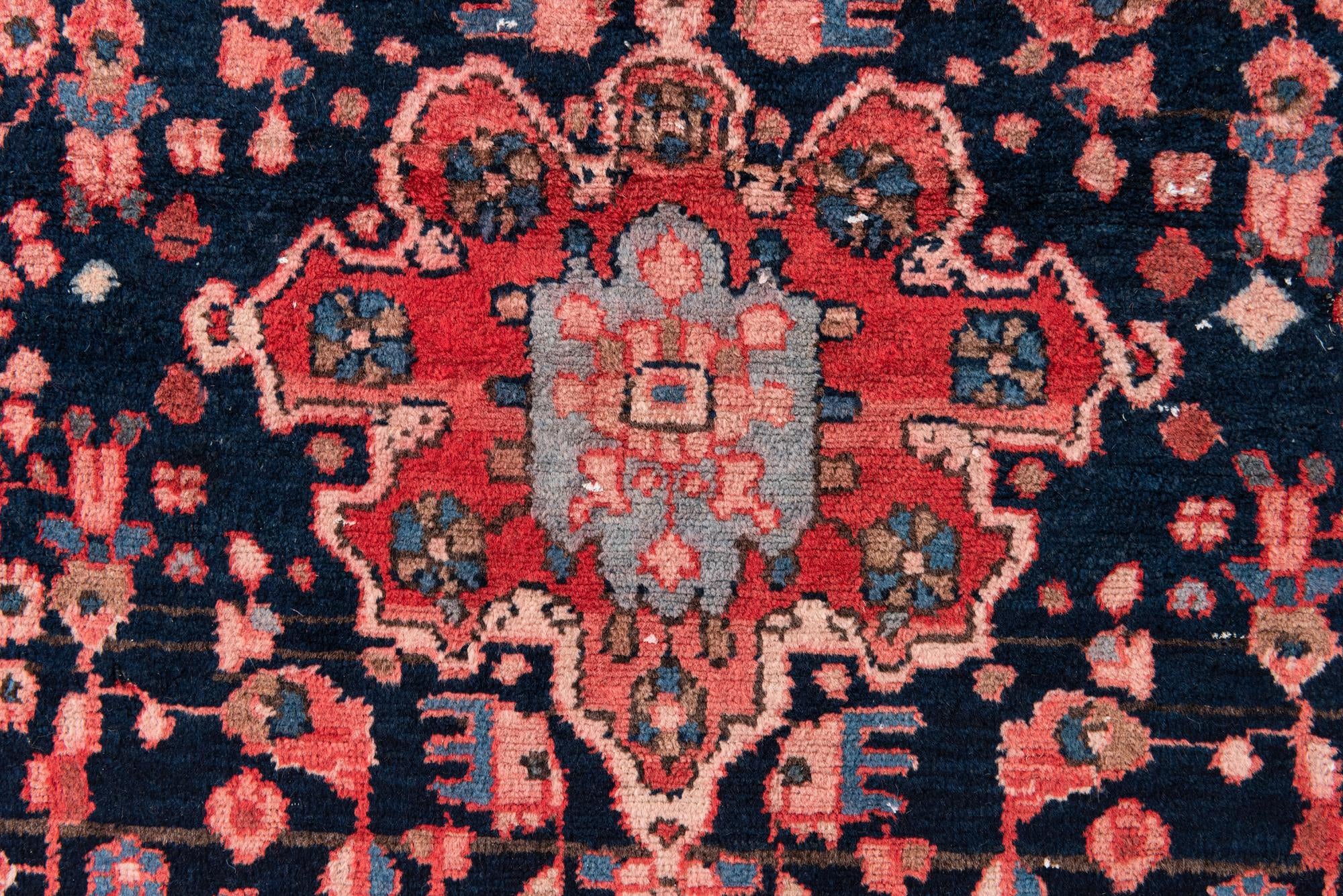 4' 1 x 9' 3 Hand Knotted Ultra Vintage Persian Wool Runner Rug