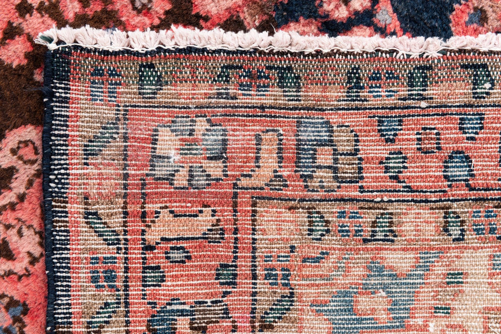4' 1 x 9' 3 Hand Knotted Ultra Vintage Persian Wool Runner Rug