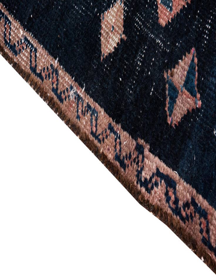 Detail image of 3' 8 x 8' 2  Hand Knotted Ultra Vintage Persian Wool Runner Rug
