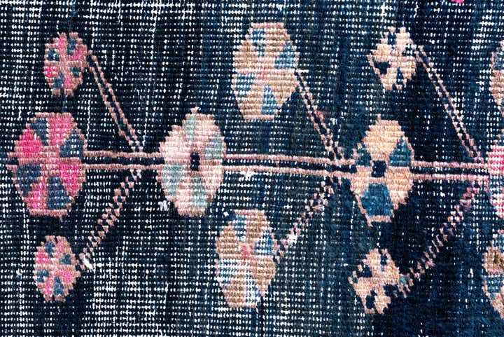 3' 8 x 8' 2 Hand Knotted Ultra Vintage Persian Wool Runner Rug