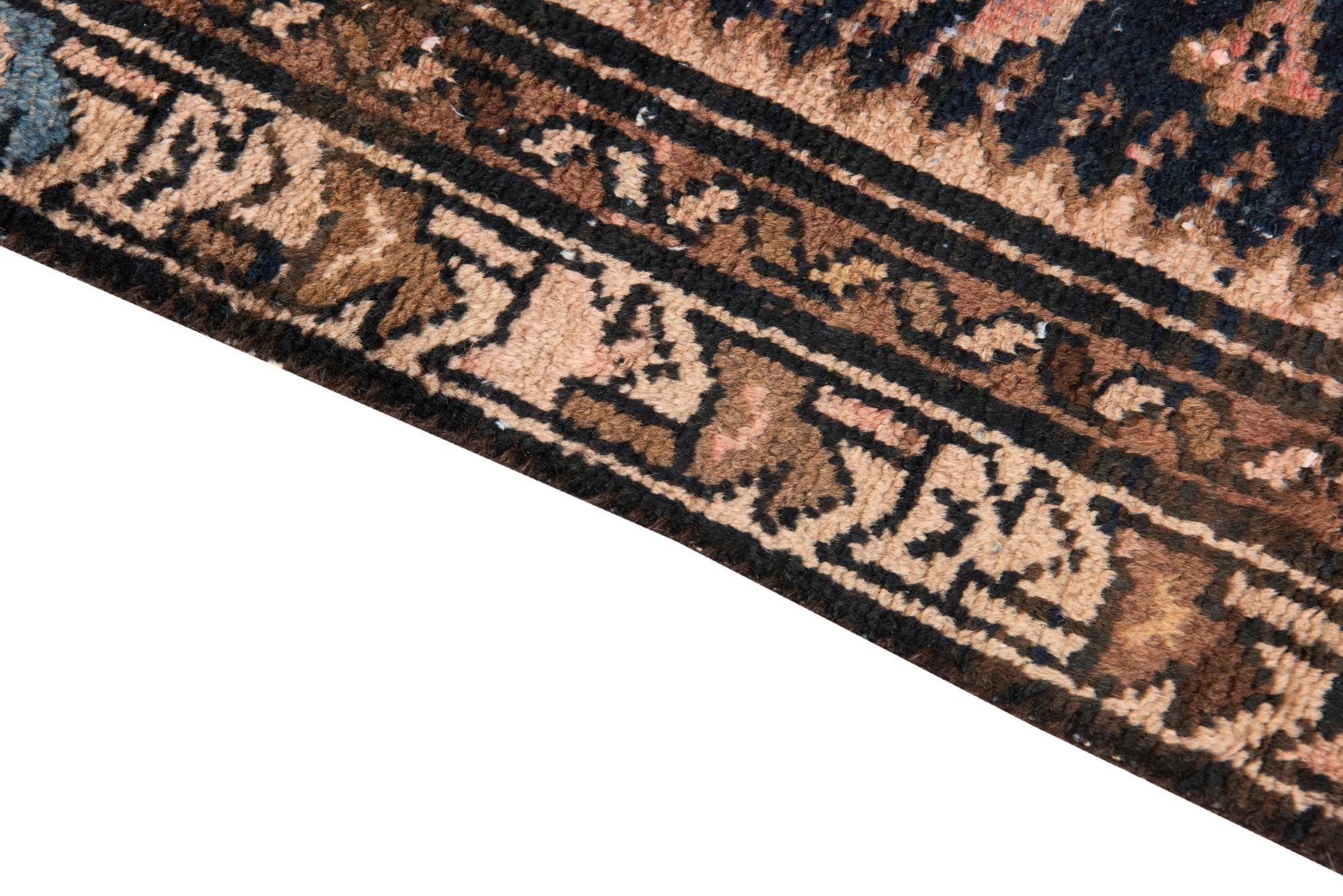 2' 10 x 9' 6 Hand Knotted Ultra Vintage Persian Wool Runner Rug