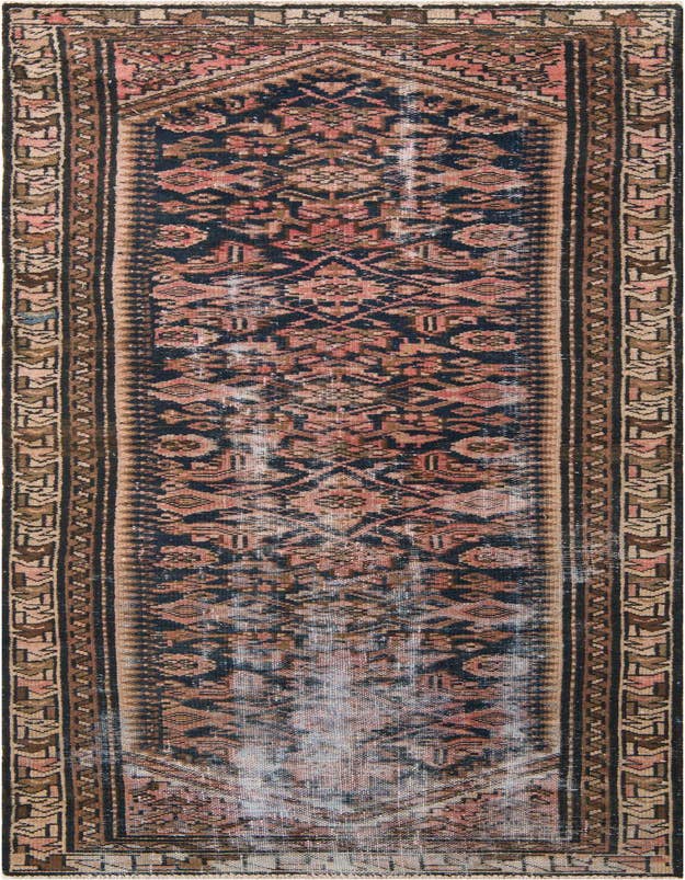 Detail image of 2' 10 x 9' 6 Hand Knotted Ultra Vintage Persian Wool Runner Rug