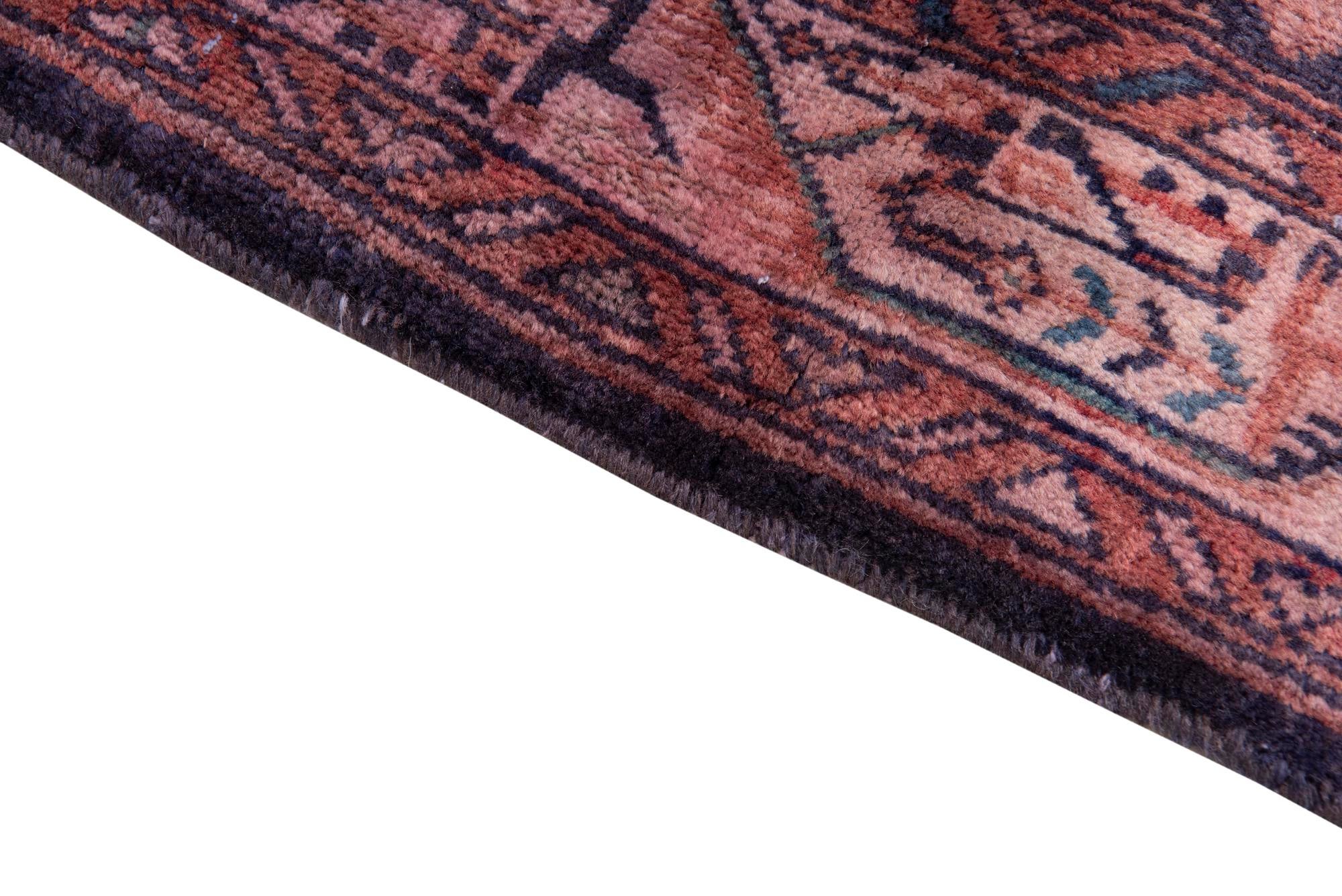 3' 7 x 10' 3 Hand Knotted Ultra Vintage Persian Wool Runner Rug