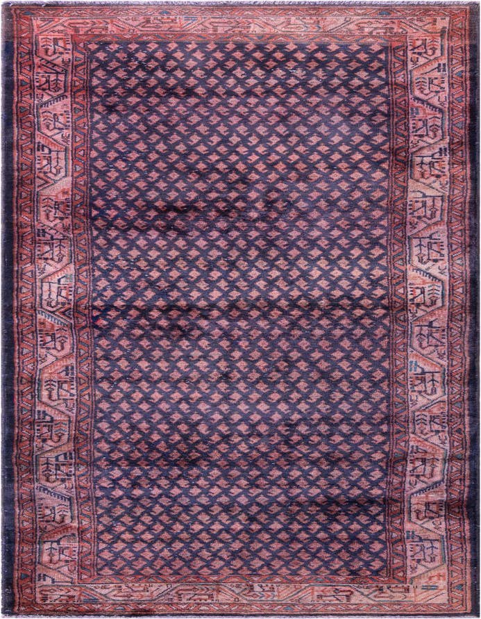 Detail image of 3' 7 x 10' 3 Hand Knotted Ultra Vintage Persian Wool Runner Rug