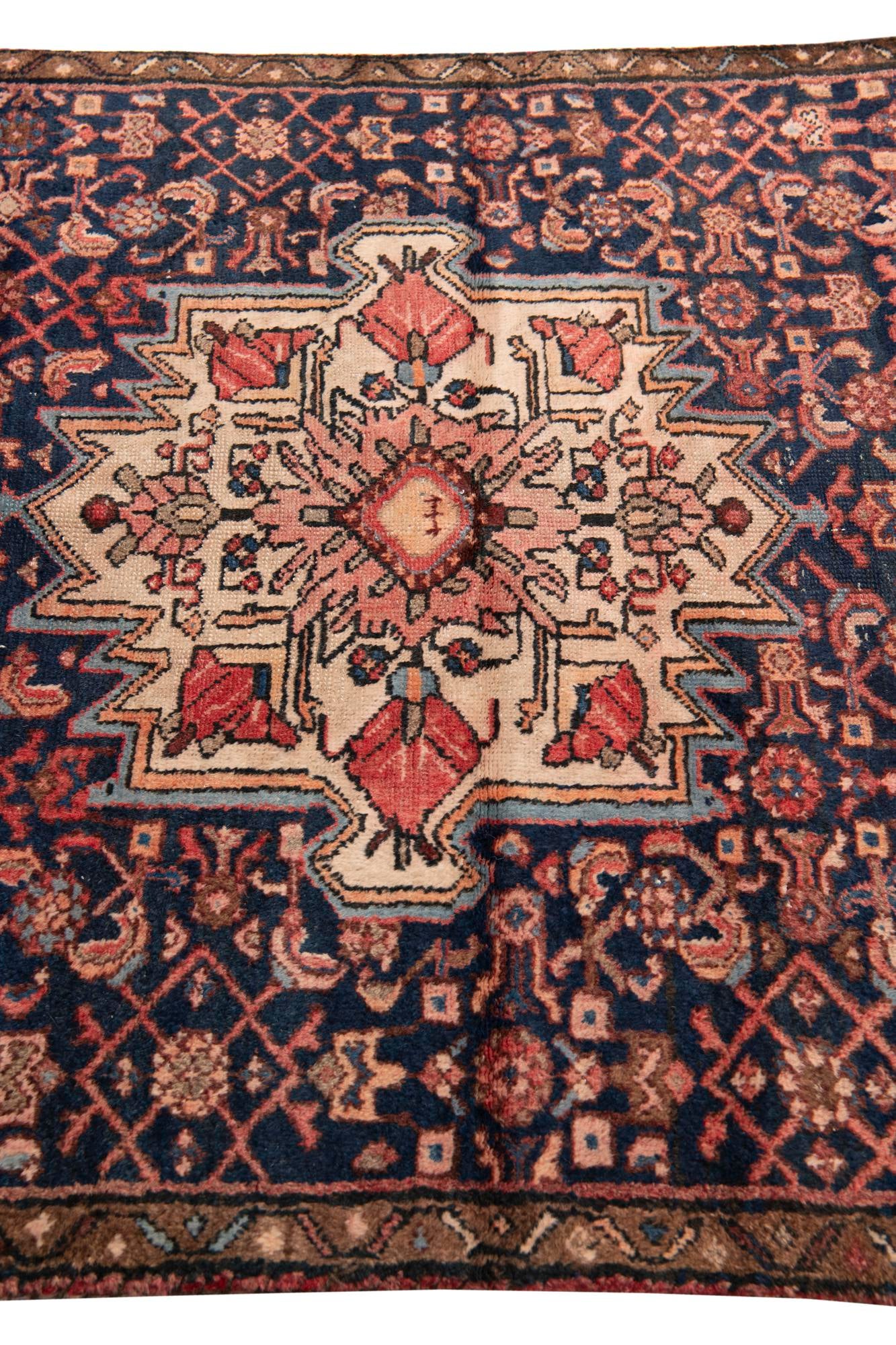 4' x 10' Hand Knotted Ultra Vintage Persian Wool Runner Rug