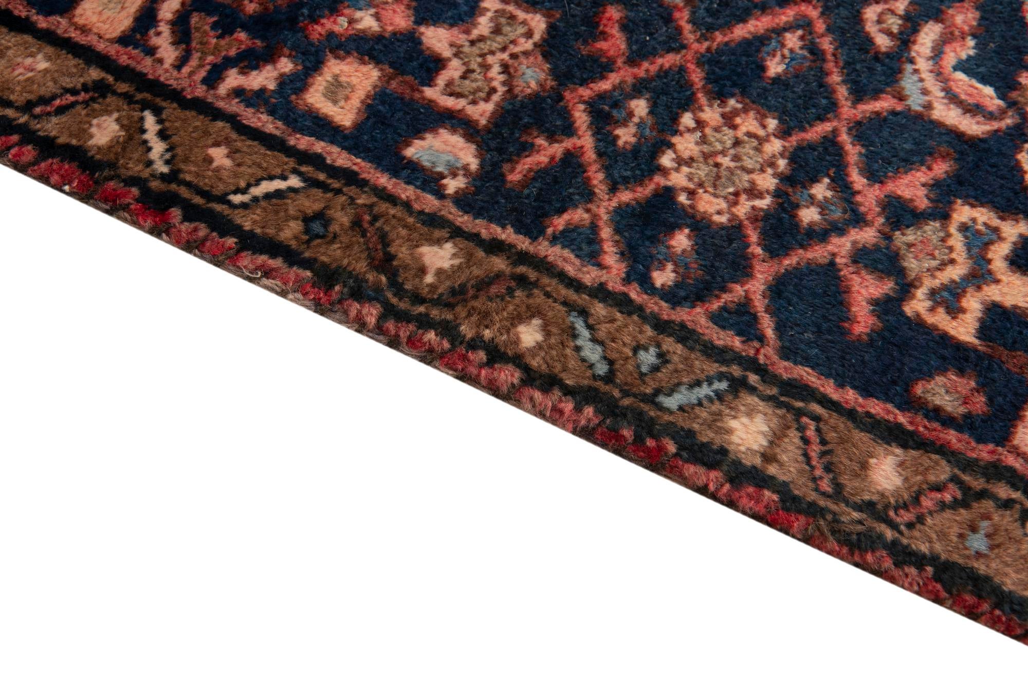 4' x 10' Hand Knotted Ultra Vintage Persian Wool Runner Rug