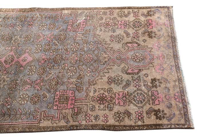 3' 1 x 6' 1 Hand Knotted Ultra Vintage Persian Wool Runner Rug