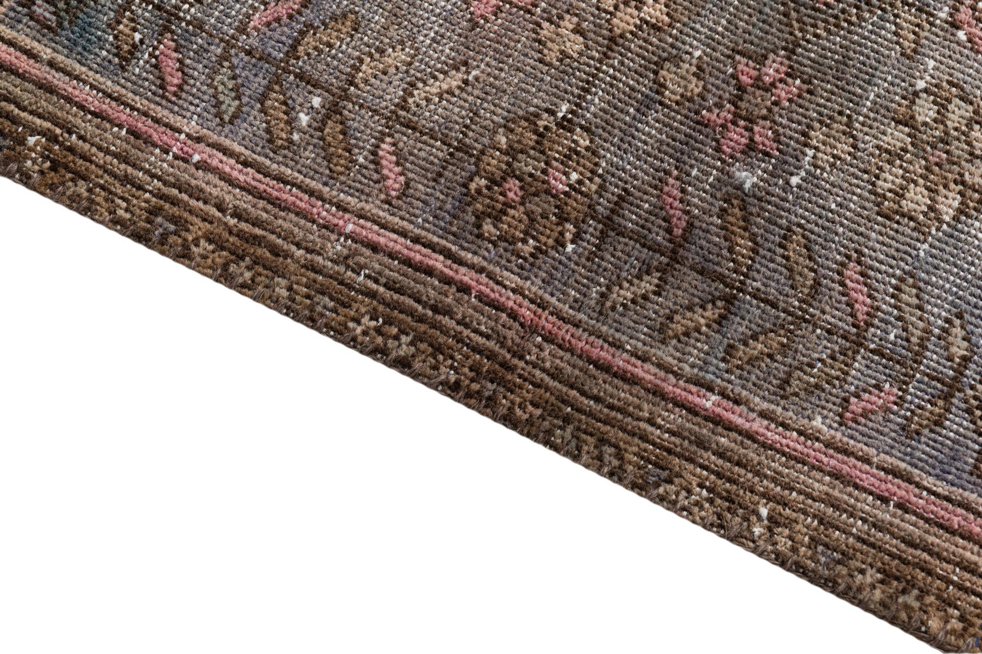 3' 1 x 6' 1 Hand Knotted Ultra Vintage Persian Wool Runner Rug