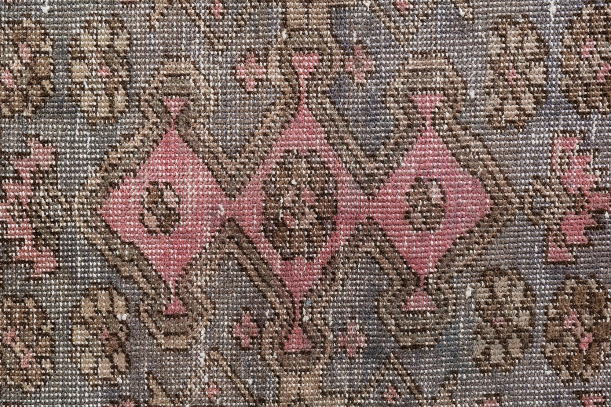 3' 1 x 6' 1 Hand Knotted Ultra Vintage Persian Wool Runner Rug