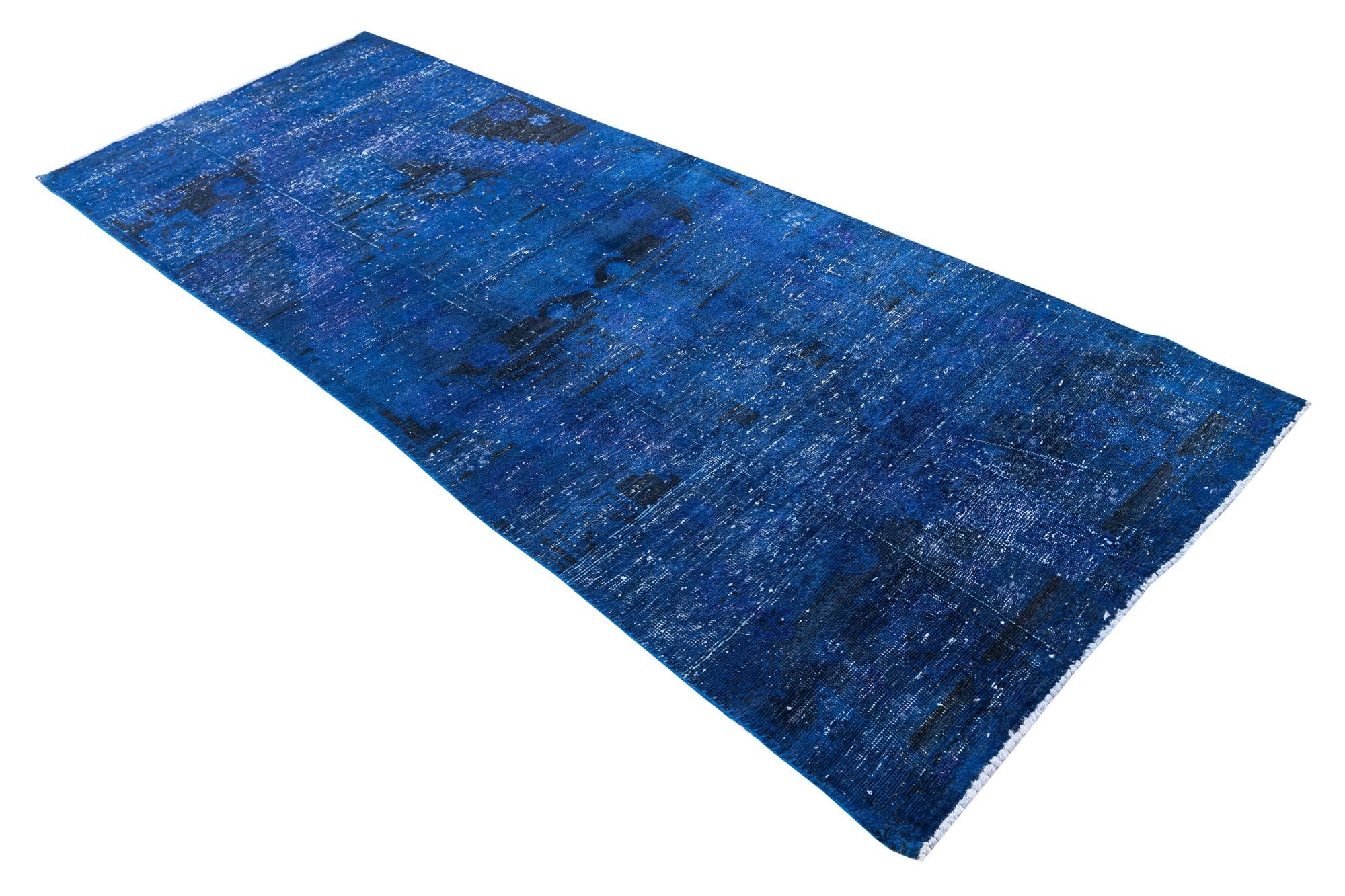 3' 8 x 9' 6 Hand Knotted Ultra Vintage Persian Wool Runner Rug