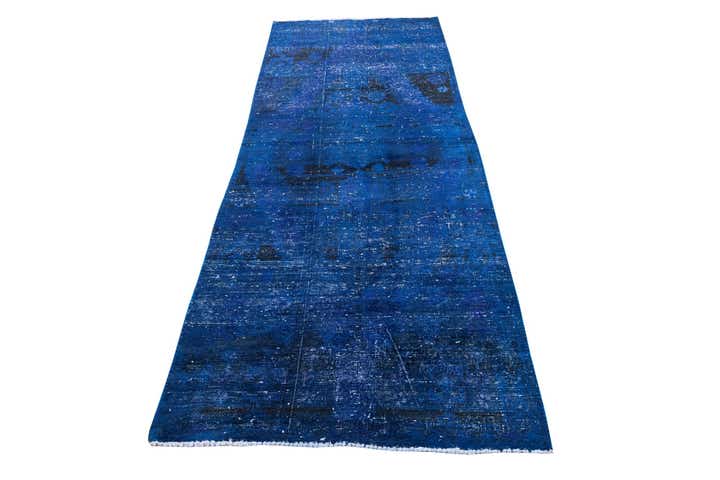 3' 8 x 9' 6 Hand Knotted Ultra Vintage Persian Wool Runner Rug