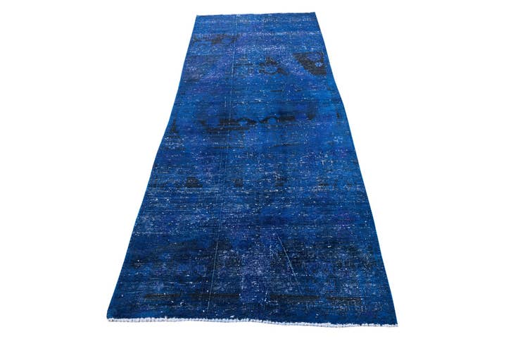 Detail image of 3' 8 x 9' 6 Hand Knotted Ultra Vintage Persian Wool Runner Rug