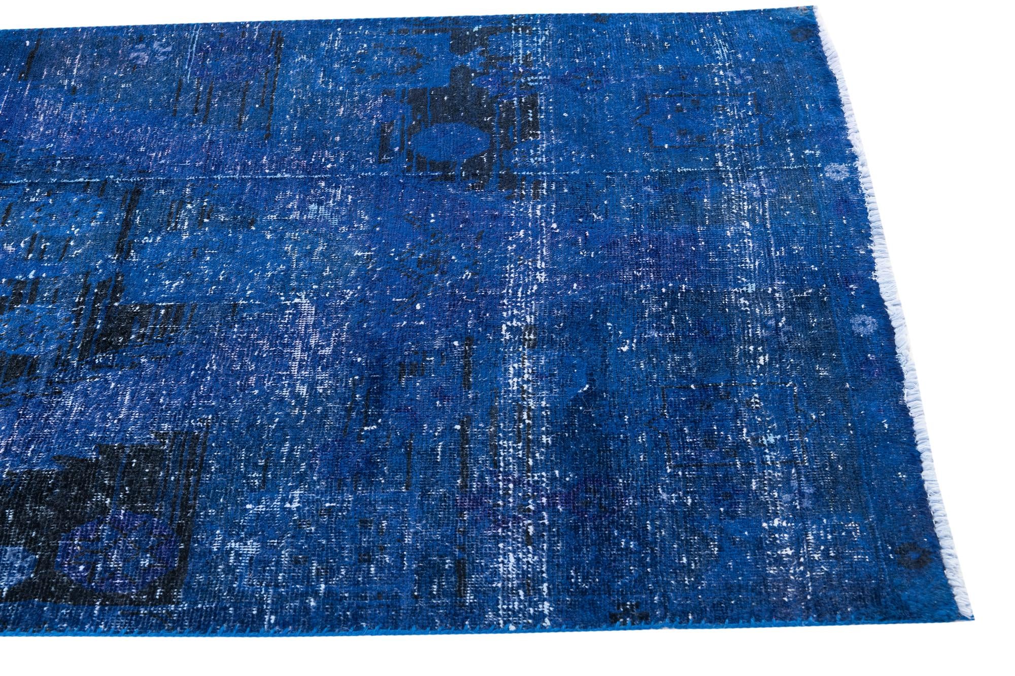 3' 8 x 9' 6 Hand Knotted Ultra Vintage Persian Wool Runner Rug