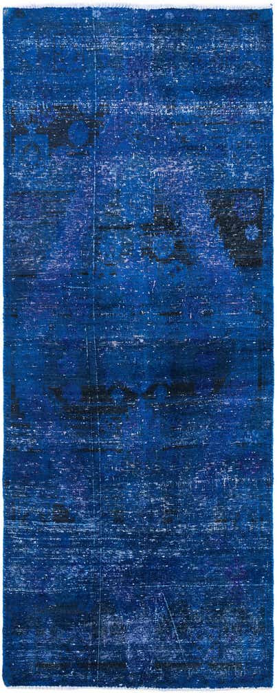 3' 8 x 9' 6 Hand Knotted Ultra Vintage Persian Wool Runner Rug