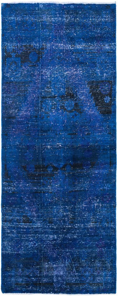Detail image of 3' 8 x 9' 6 Hand Knotted Ultra Vintage Persian Wool Runner Rug