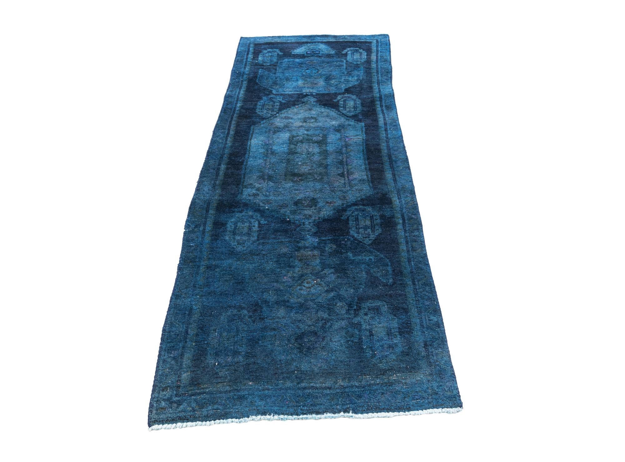 2' 10 x 7' 9 Hand Knotted Ultra Vintage Persian Wool Runner Rug