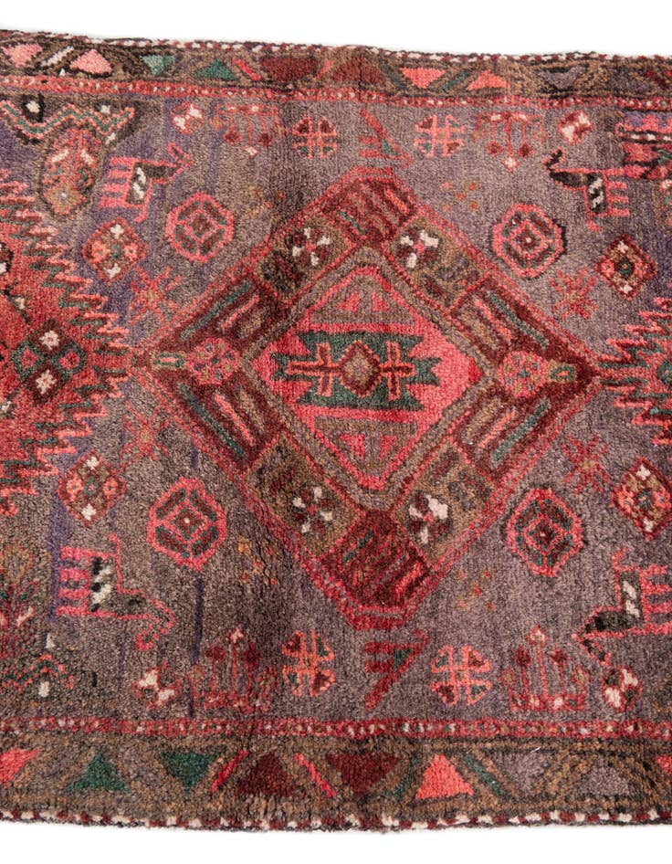 Detail image of 2' 4 x 6'  Hand Knotted Ultra Vintage Persian Wool Runner Rug