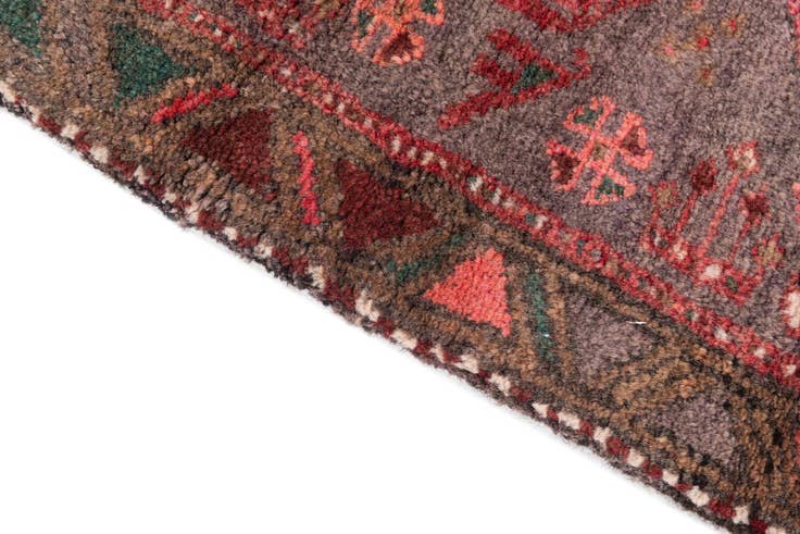 Detail image of 2' 4 x 6' Hand Knotted Ultra Vintage Persian Wool Runner Rug